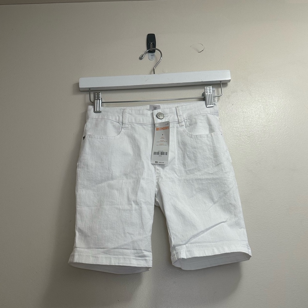 Gymboree White Denim Bermuda shorts Size 8(Girl)
